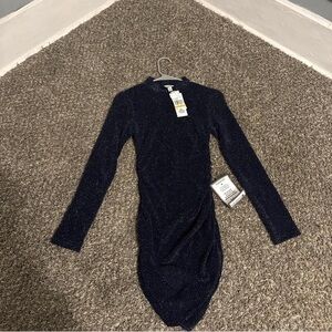 Speechless Midnight Blue Long Sleeve Dress